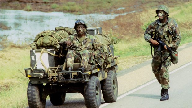 Ein M274 Mechanical Mule der US-Army (1984), der Vorgänger der heutigen Quads.