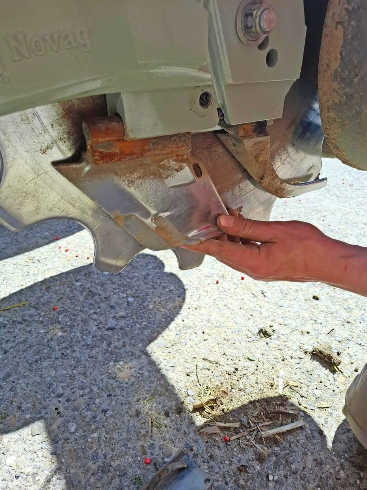 Die Säschare lassen sich leicht demontieren und wechseln.