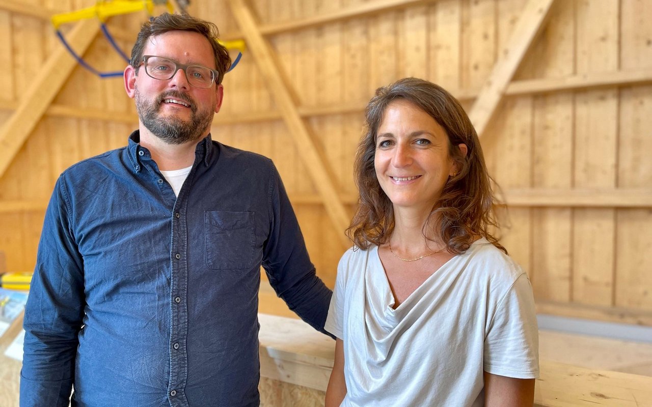 Samuel Eckstein und Martina Peyer von der Fenaco.