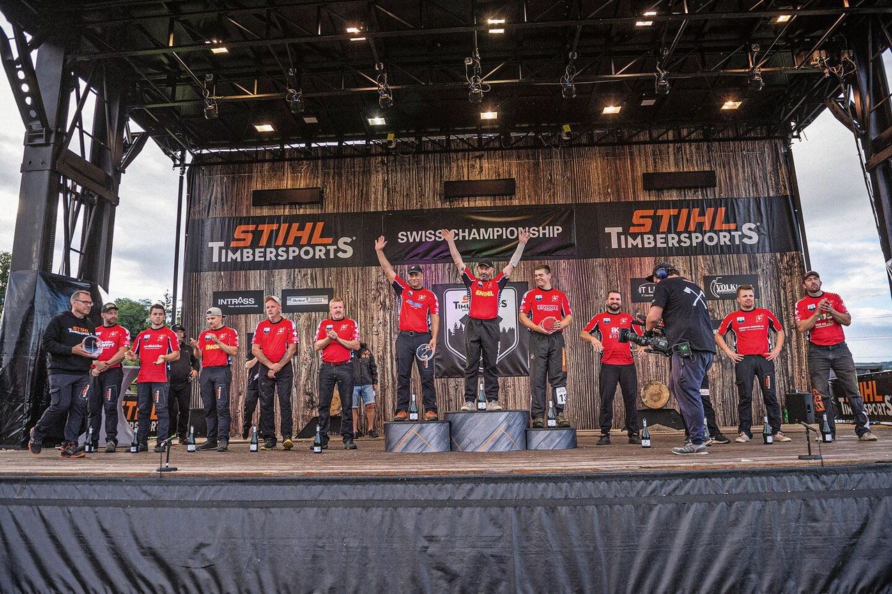 Christophe Geissler wurde zum 11. Mal Stihl Timbersports-Schweizer Meister und gehört seit Jahren zu den besten der Welt. 