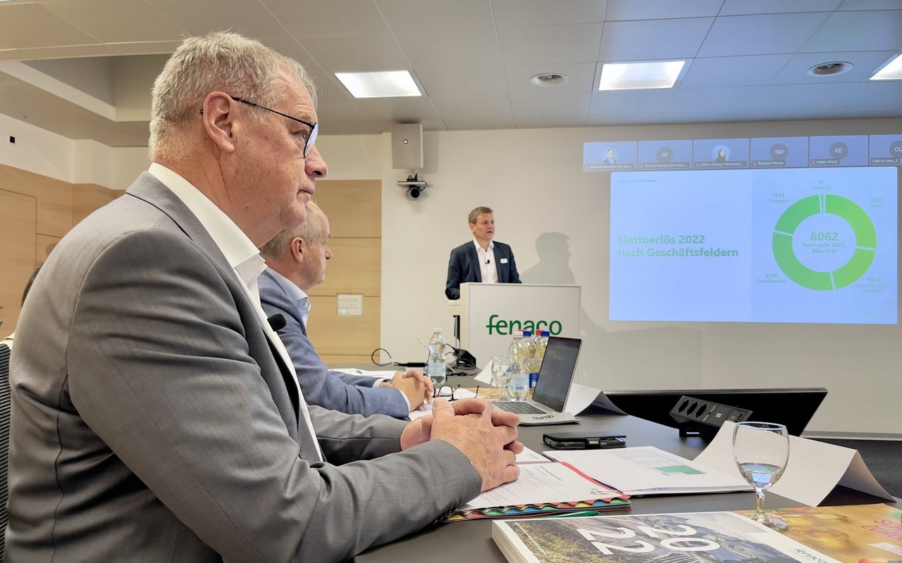 Pierre-André Geiser, Heinz Mollet und am Rednerpult Martin Keller.