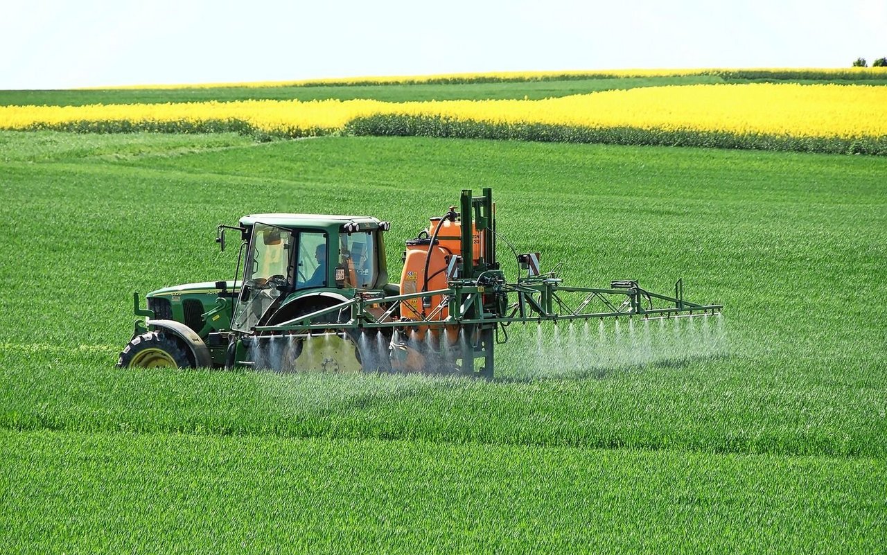Der Zucker wird zusammen mit Stickstoff in Wasser gelöst und via Flüssigdüngung in den Weizen gespritzt.