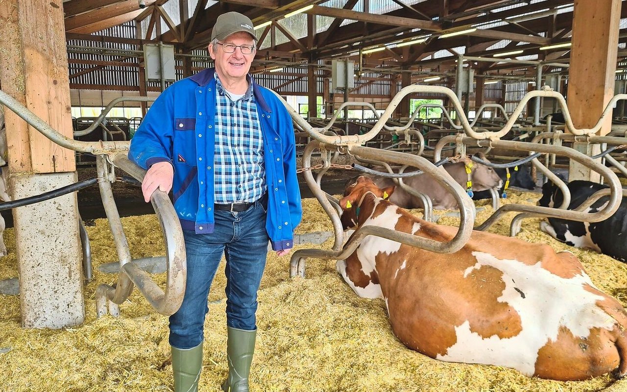 Matthias Schick beschäftigt sich unter anderem mit Entmistungssystemen.