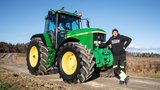 Der John Deere 7810 ist der Traumtraktor von Marc Wüthrich (24) aus Diemerswil BE.  (Bild: «die grüne» / Pia Neuenschwander)